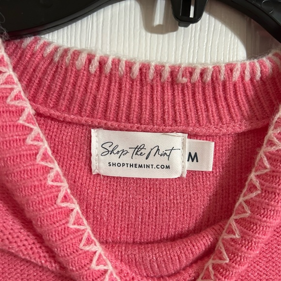 Pink Ruffle Sleeve Sweater - Picture 2 of 5